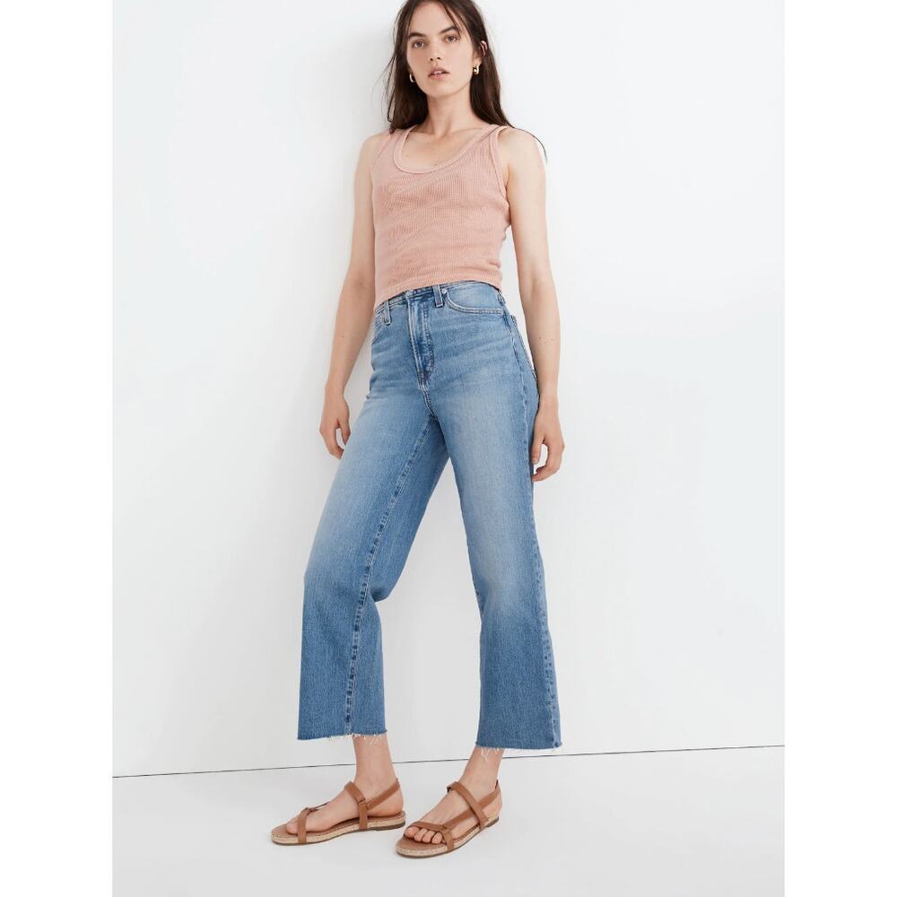 Madewell Light Blue High-Rise Wide-Leg Jeans
